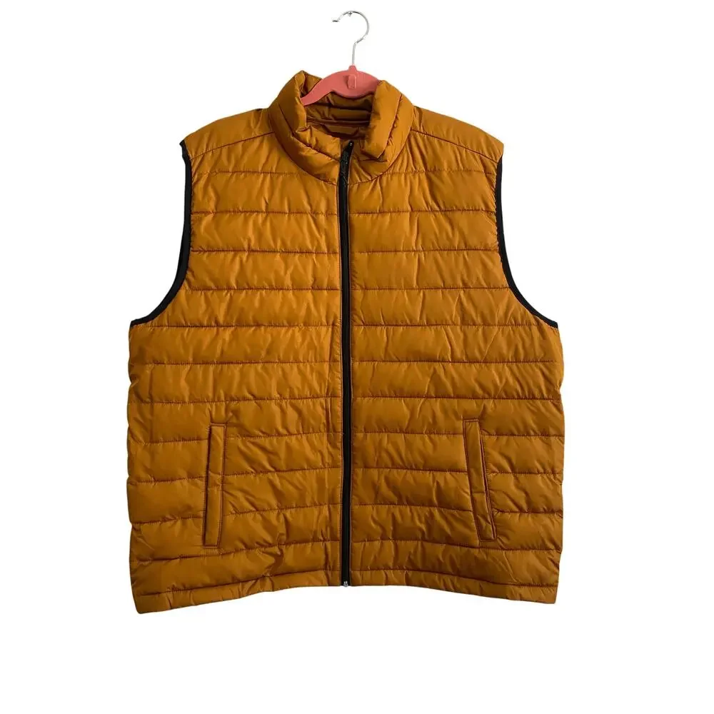 Aeropostale Remixed Down Vest 2 XL mustard yellow - Picture 6 of 6